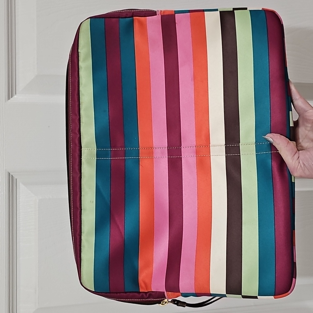 Coach Multicolor Striped Laptop Sleeve - Picture 3 of 13